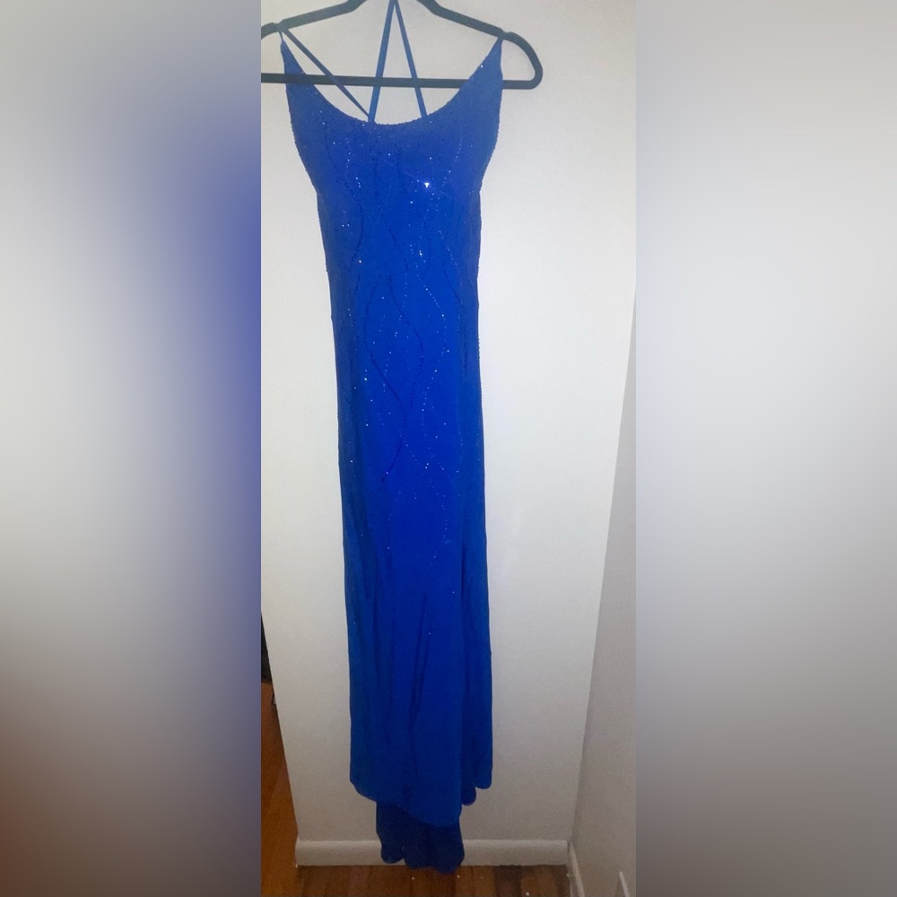 Royal blue prom dress